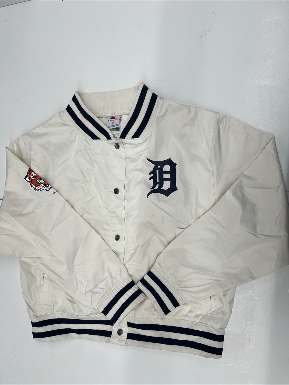 NEW Champion MLB Officially Licensed Detroit Tigers Bomber Jacket Size Medium